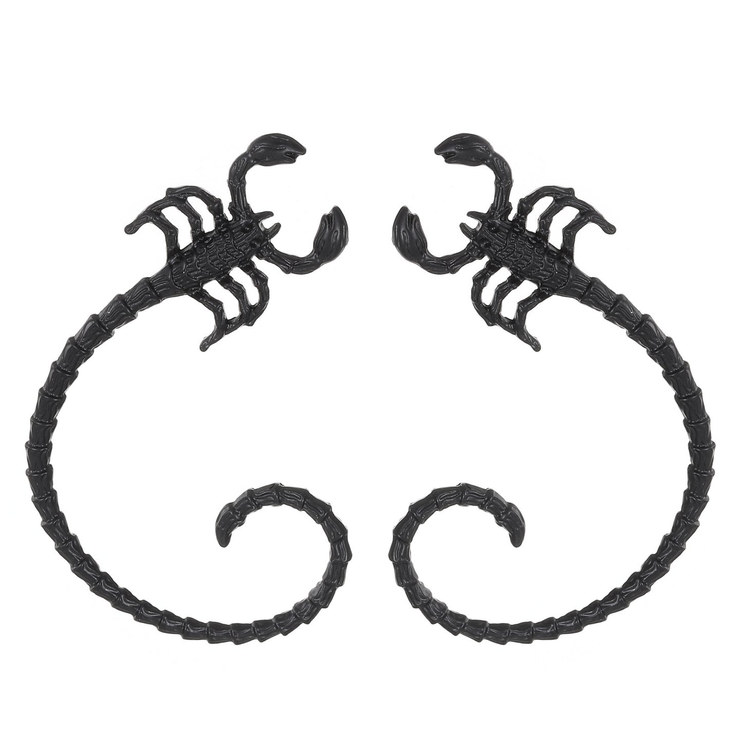 Punk Scorpion Earrings Gothic Hip-hop Style Creative Personality Alloy Ear Clip And Ear Hook Jewelry