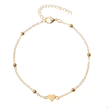 Trendy Jewelry Crochet Anklet Beach Round Bead