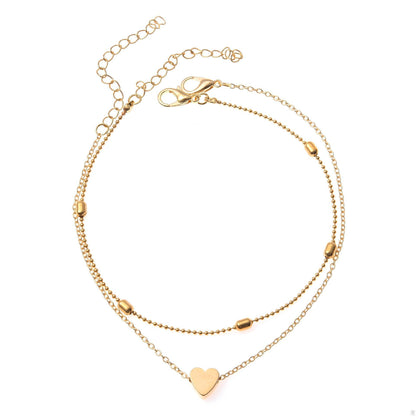 Trendy Jewelry Crochet Anklet Beach Round Bead