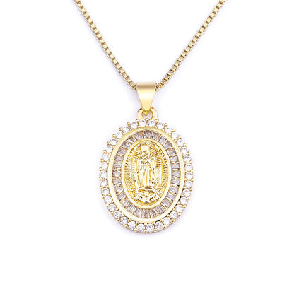 Women's Fashion Vintage Virgin Mary Necklace